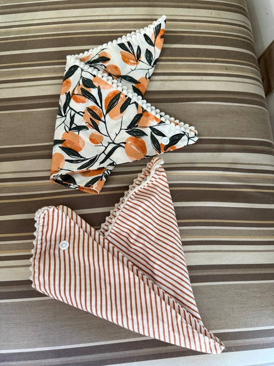 Other - Dog Orange Bandanas (2)